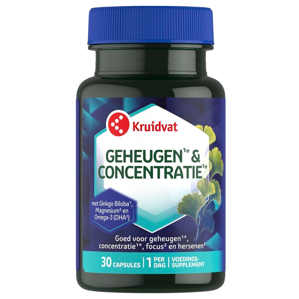 Kruidvat Geheugen & Concentratie Capsules Kruidvat Geheugen & Concentratie Capsules