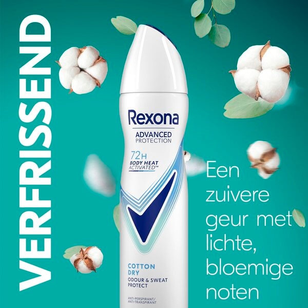 Rexona Women Advanced Protection Cotton Dry Antitranspirant Spray