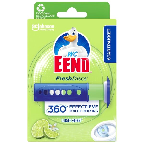 WC Eend Lime Zest Fresh Discs Startpakket