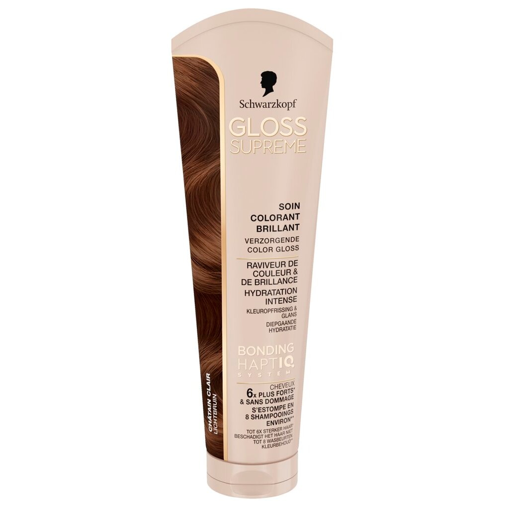 Schwarzkopf Gloss Supreme Lichtbruin Verzorgende Color Gloss