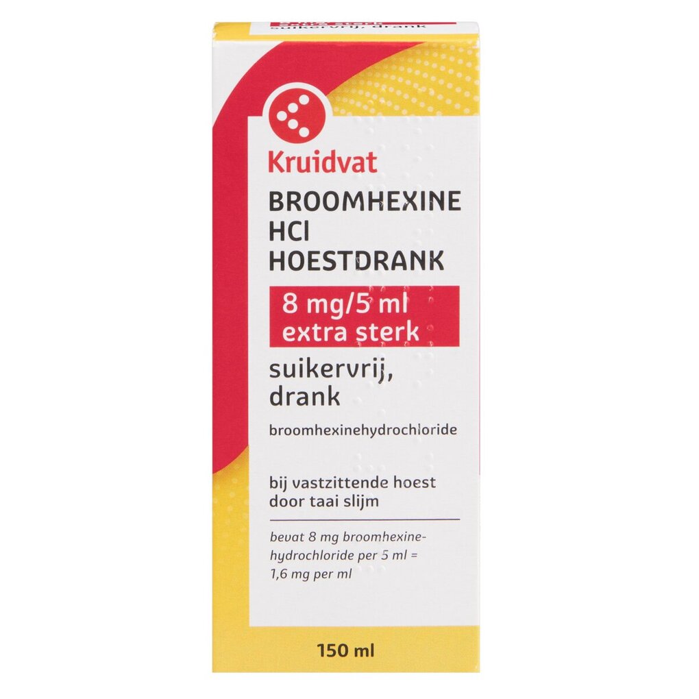 Kruidvat Broomhexine 8mg/5ml Drank