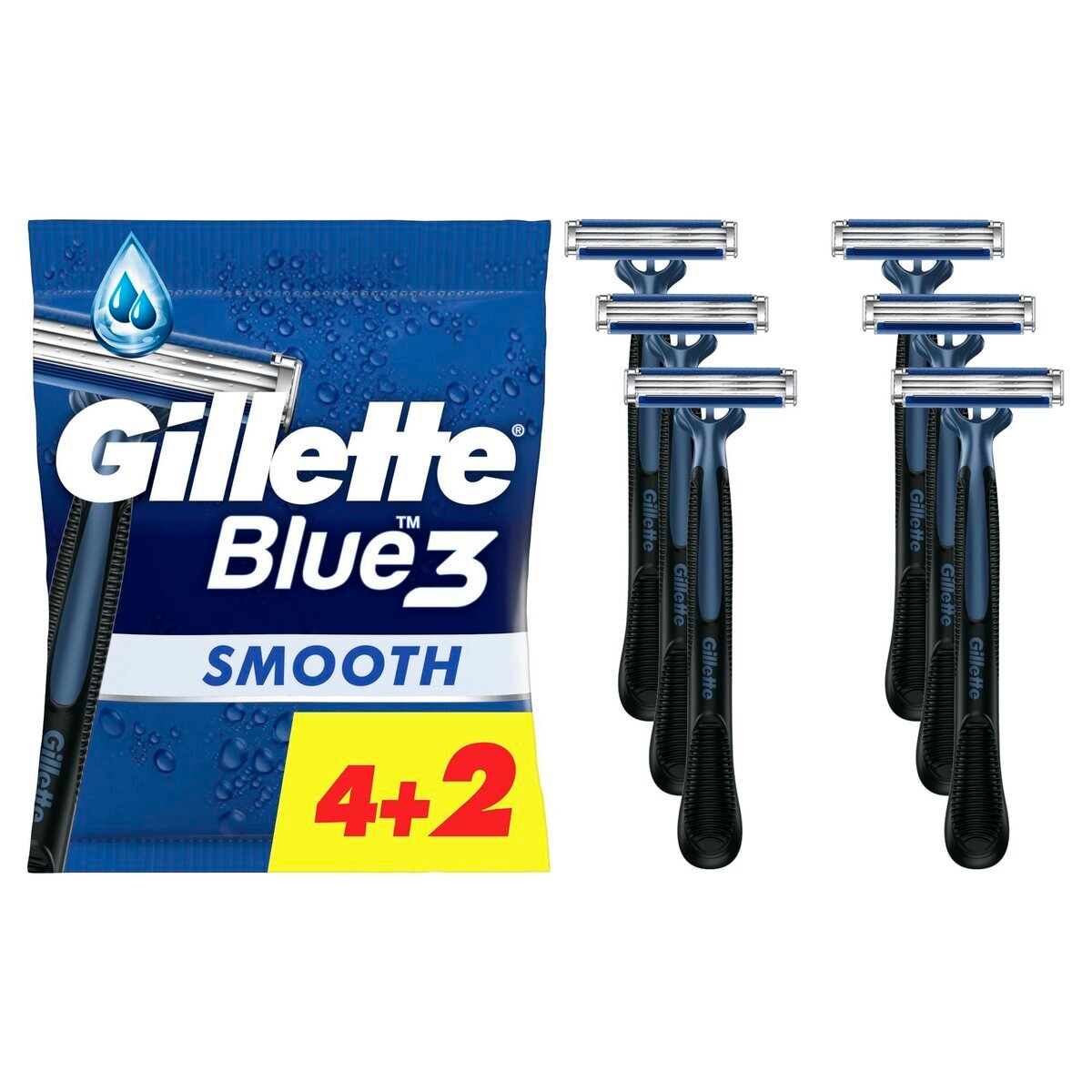 Gillette Blue3 Wegwerpscheermesjes - 6 mesjes