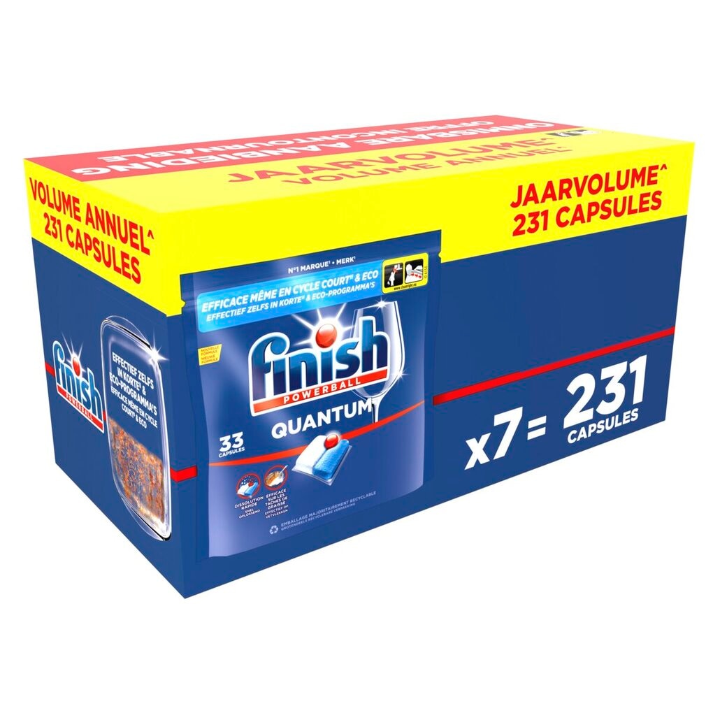 Finish Powerball Quantum All-in-1 Vaatwascapsules Finish Powerball Quantum All-in-1 Vaatwascapsules