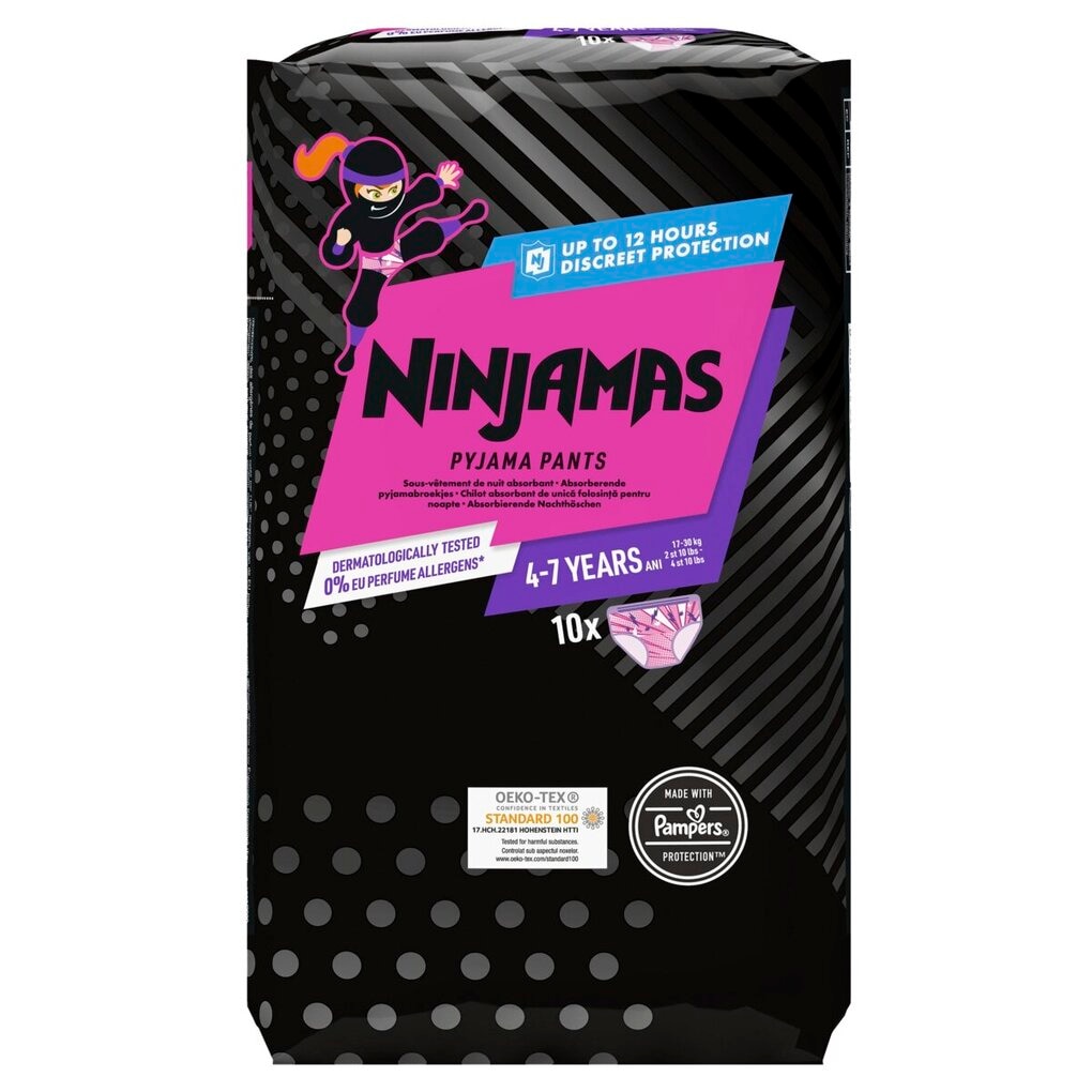Pampers Ninjamas Meisjes 4-7 Jaar Pyjama Pants
