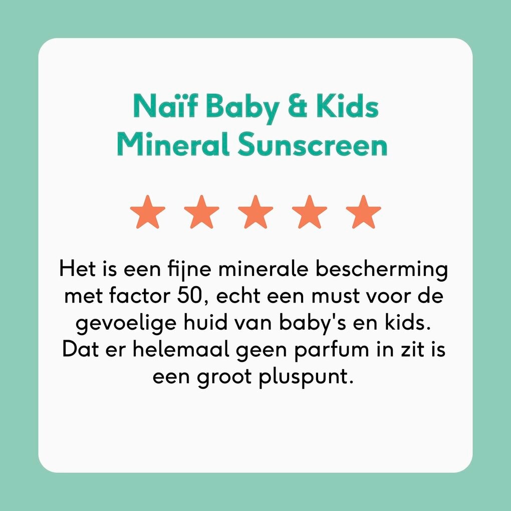 Naïf Baby & Kids Mineral Sunscreen SPF50 Zonnecrème