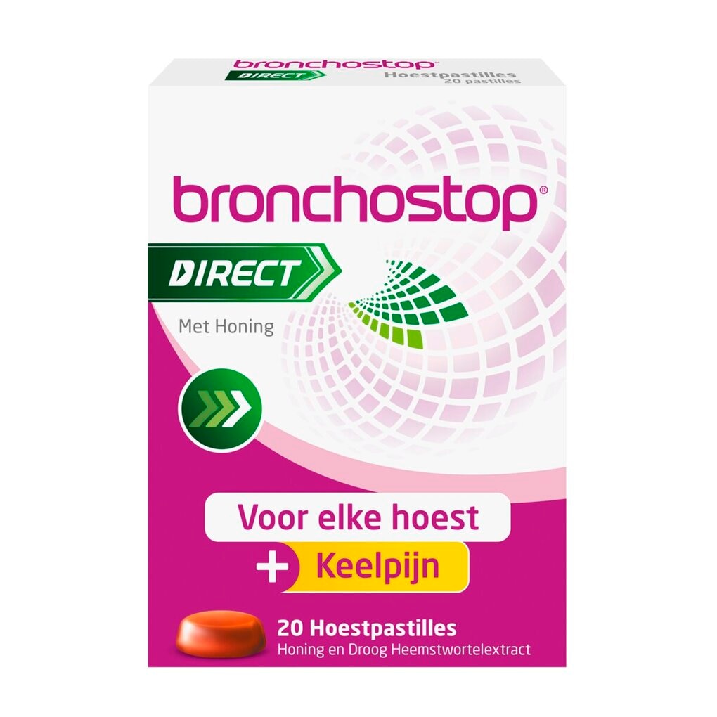 Bronchostop Direct Hoestpastilles met Honing