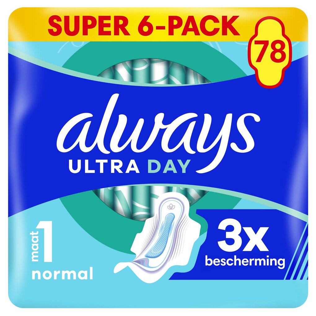 Always Ultra Day Normal Maandverband met Vleugels Always Ultra Day Normal Maandverband met Vleugels