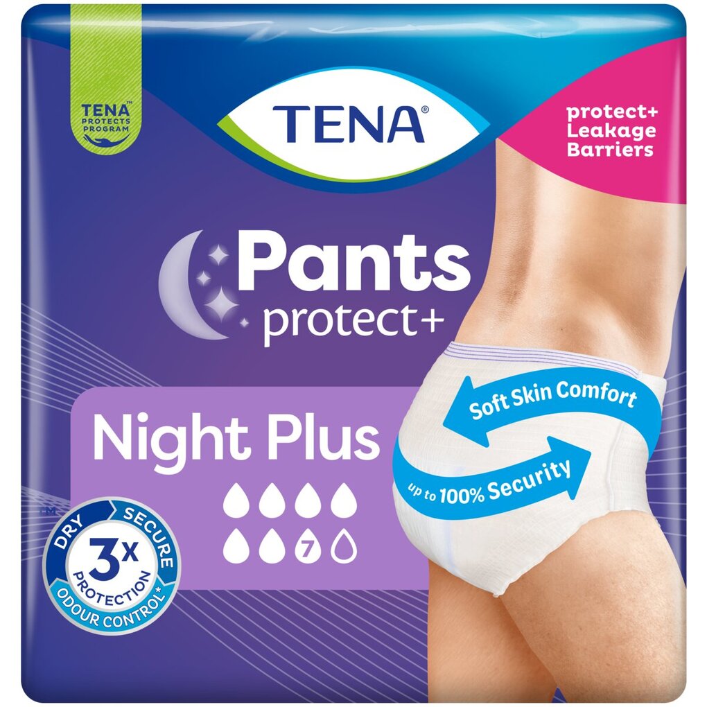 Tena Pants Protect+ Night Plus Incontinentiebroekjes Tena Pants Protect+ Night Plus Incontinentiebroekjes