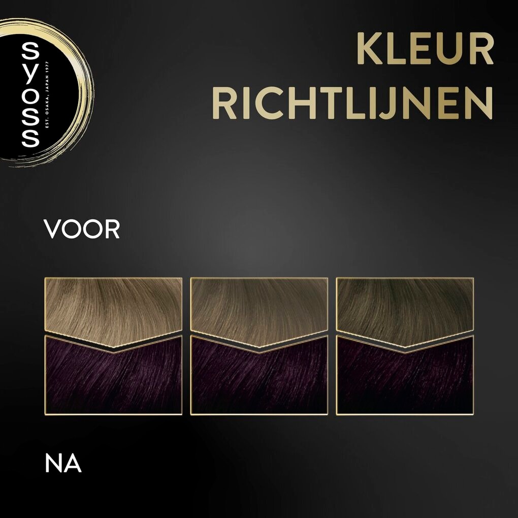 Syoss Oleo Intense 3-33 Intens Aubergine Permanente Haarkleuring