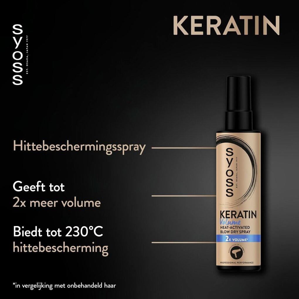 Syoss Keratin Volume Heatactivated Blow Dry Spray