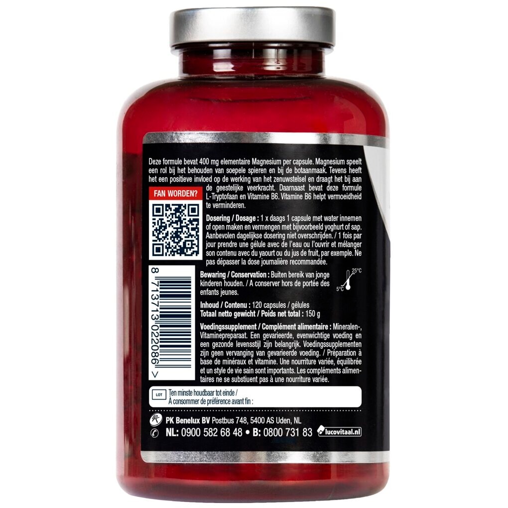 Lucovitaal Magnesium 400 met Vitamine B6 & L-Tryptofaan Capsules
