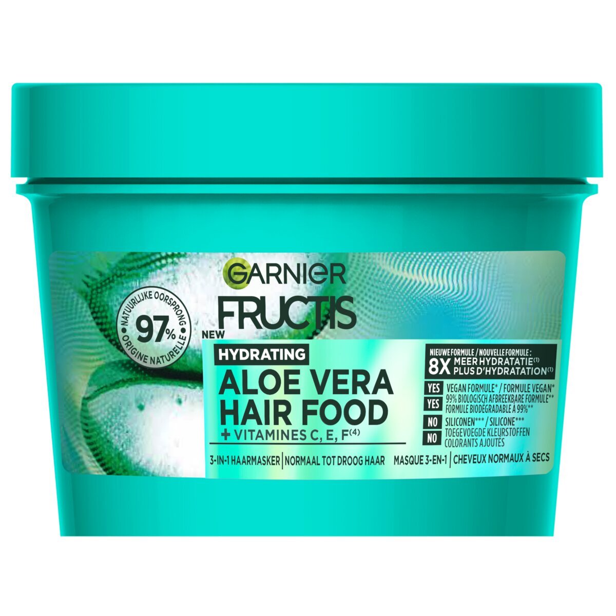 Afbeelding van Garnier Fructis Hair Food Aloë Vera 3-in-1 Haarmasker - 390ml