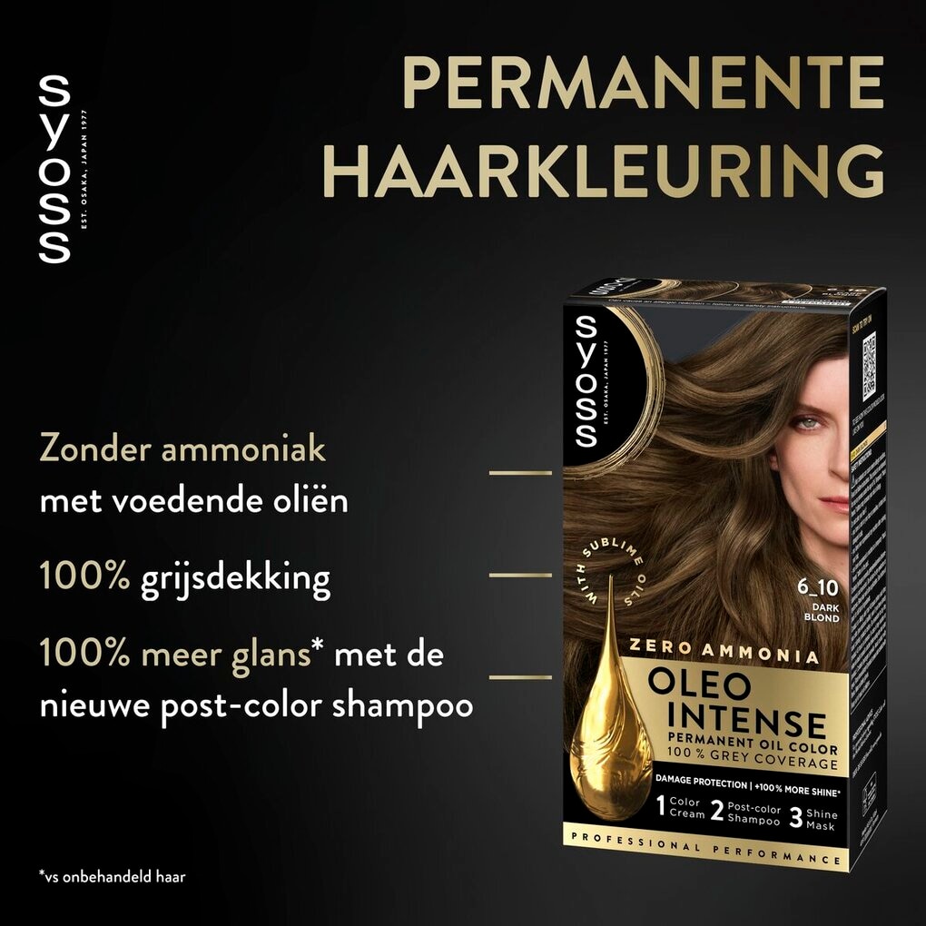 Syoss Oleo Intense 6-10 Donkerblond Haarkleuring