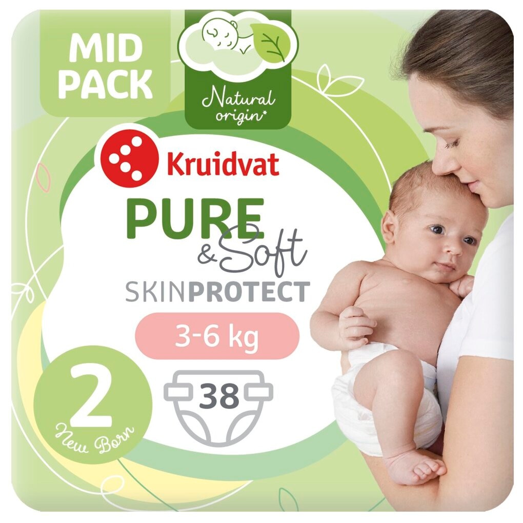 Kruidvat Pure & Soft Maat 2 Luiers Midpack