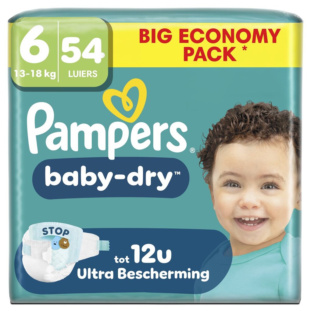 Pampers Baby-Dry Maat 6 Luiers Pampers Baby-Dry Maat 6 Luiers