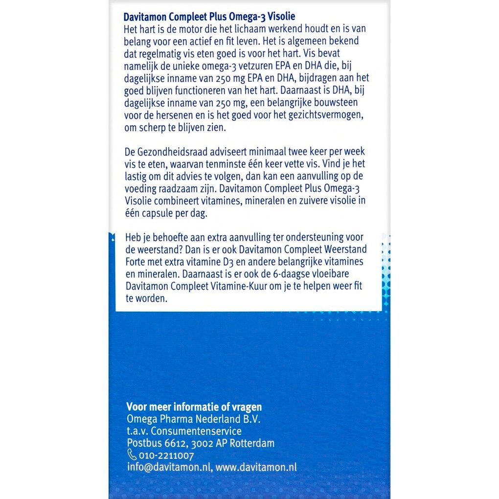 Davitamon Compleet Omega-3 Visolie Capsules