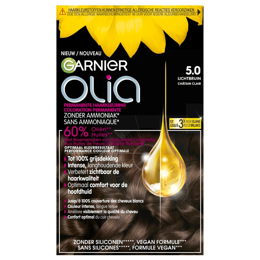 Garnier Olia 5.0 Lichtbruin Permanente Haarkleuring