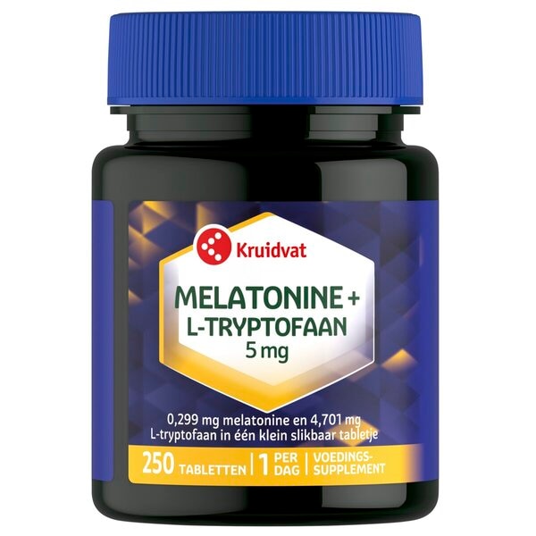 Kruidvat Melatonine + L-Tryptofaan 5 Mg Tabletten