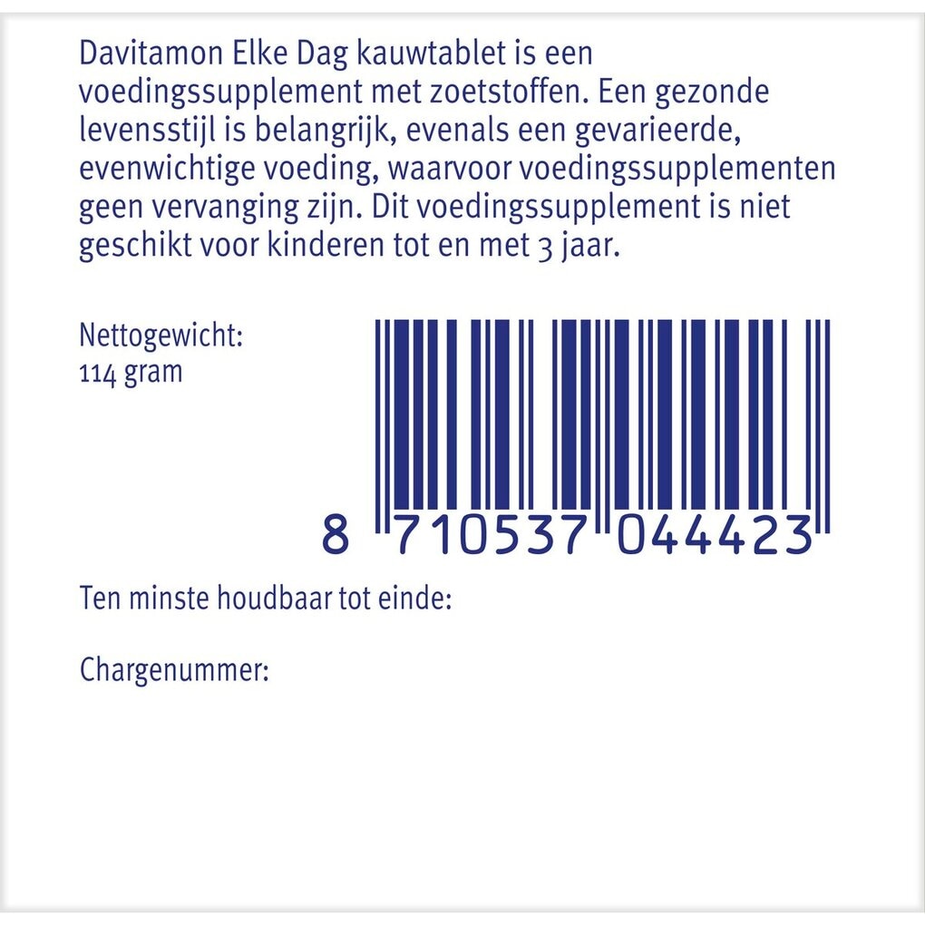 Davitamon Elke Dag Kauwtabletten