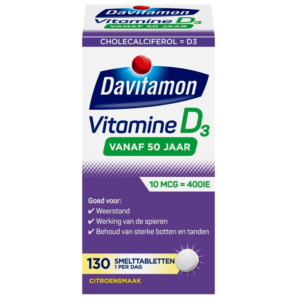 Davitamon Vitamine D 50+ Smelttabletten