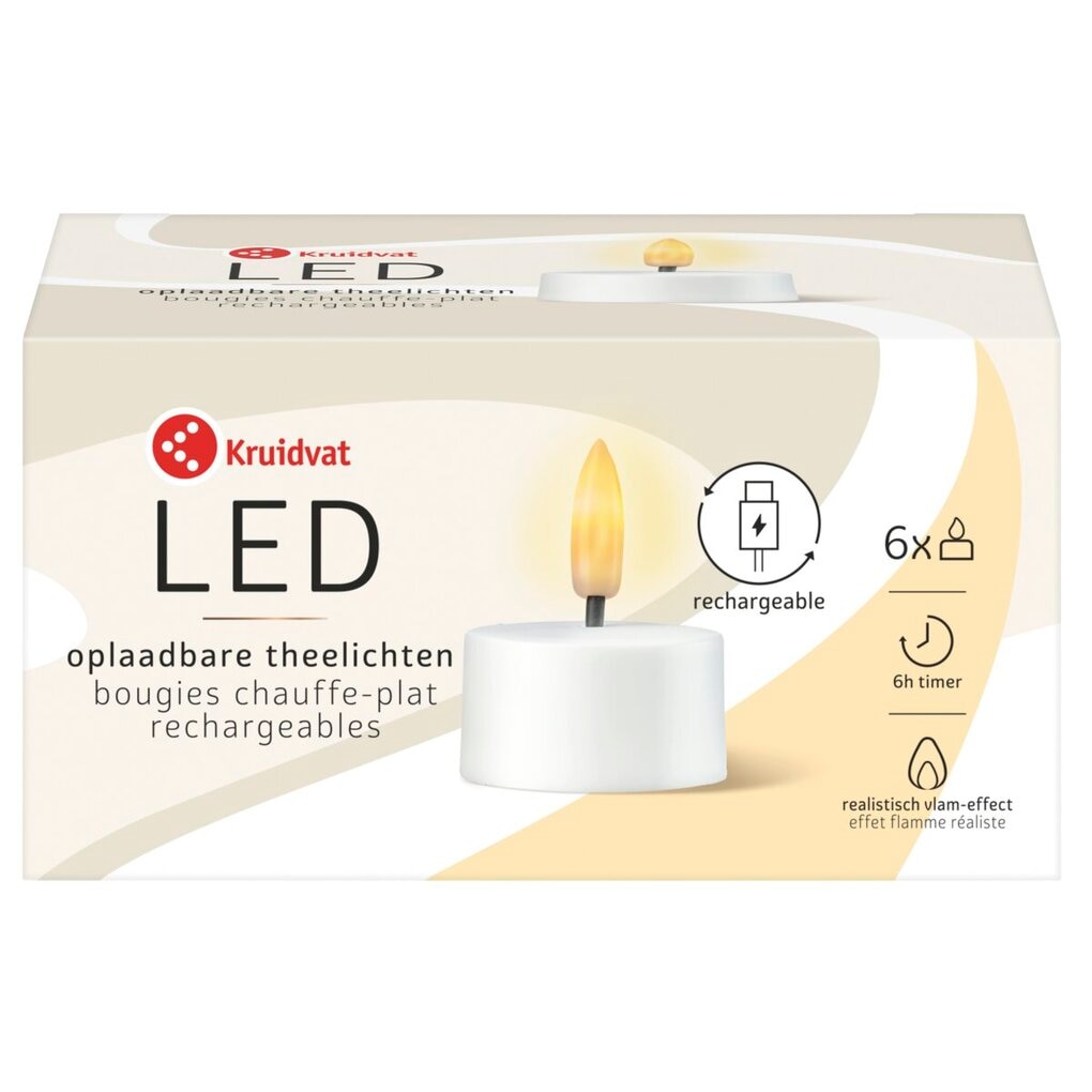 Kruidvat Led Oplaadbare Theelichten