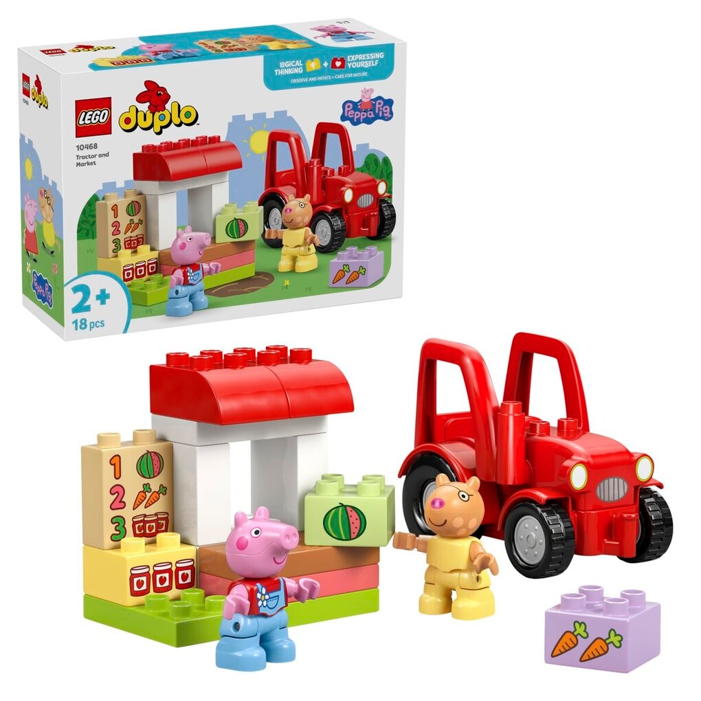 LEGO DUPLO 10468 Peppa Big Tractor en Marktkraam