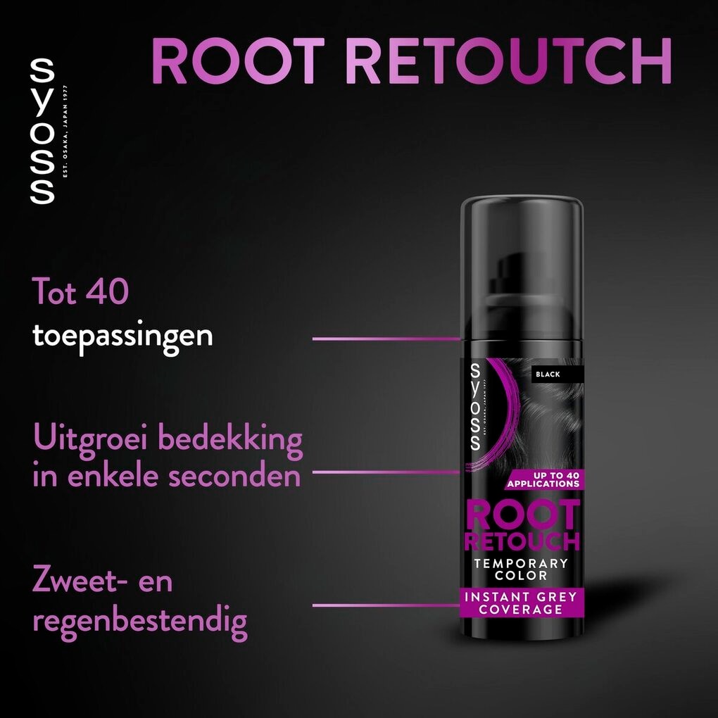 SYOSS Zwart Uitgroeispray