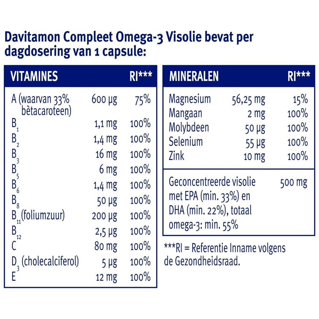 Davitamon Compleet Omega-3 Visolie Capsules