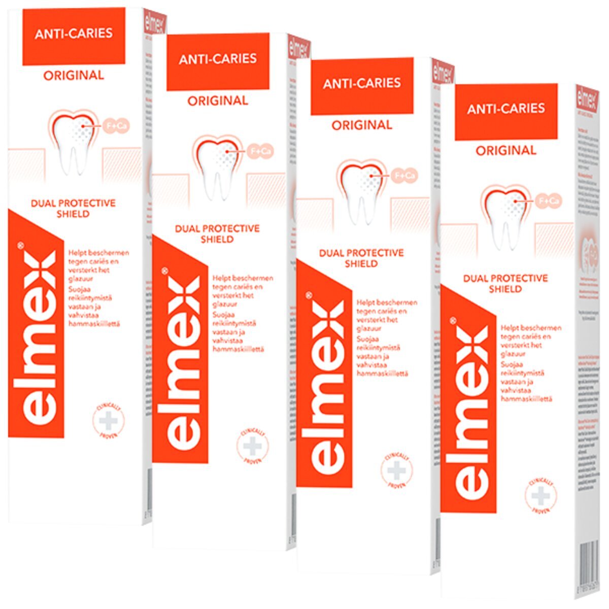 Afbeelding van Elmex Anti-Cariës Tandpasta - 4x75ml