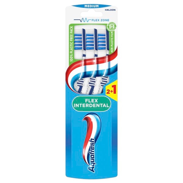 Afbeelding van Aquafresh Flex Interdental Medium Tandenborstels - 3 stuks