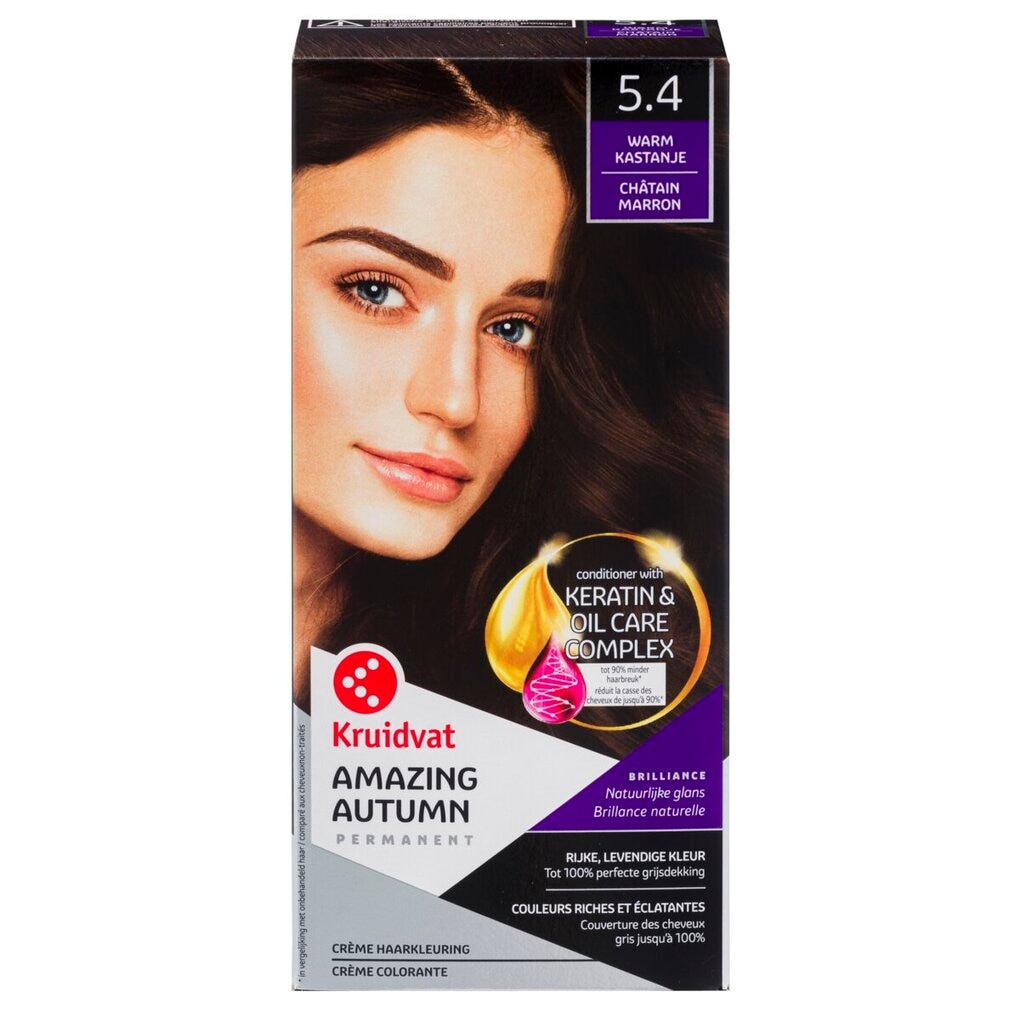 Kruidvat 5.4 Warm Kastanje Crème Haarkleuring