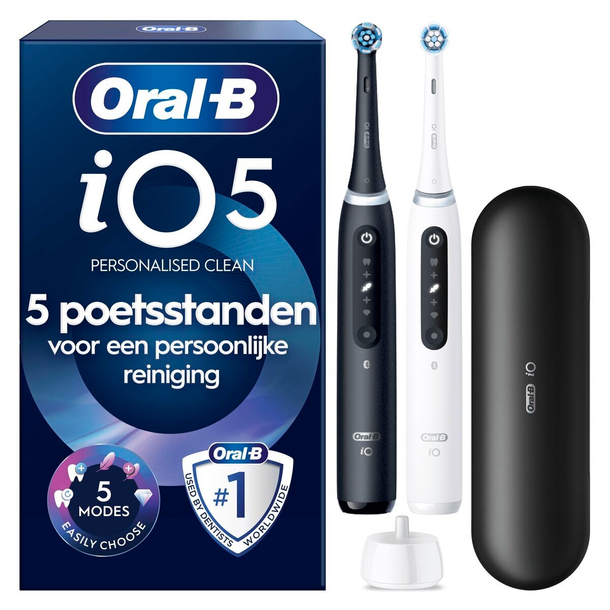 Afbeelding van Oral-B iO Elektrische Tandenborstel Duo Zwart&Wit - 2 stuks