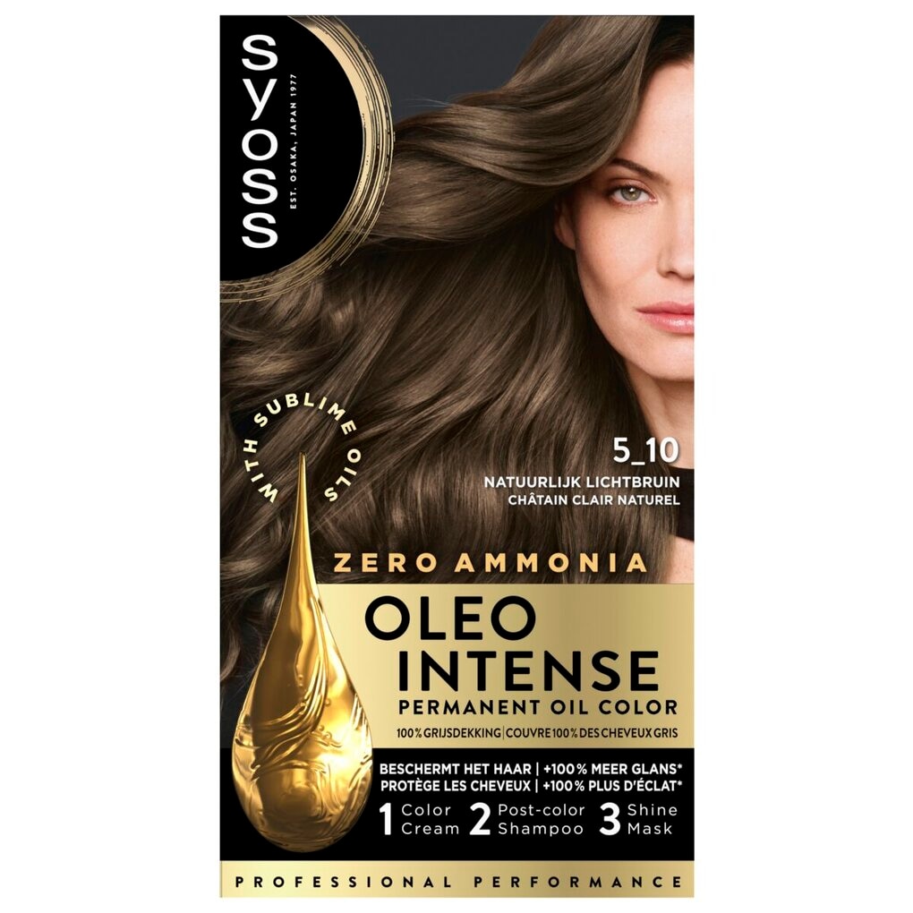 Syoss Oleo Intense 5-10 Cool Bruin Haarkleuring Syoss Oleo Intense 5-10 Cool Bruin Haarkleuring