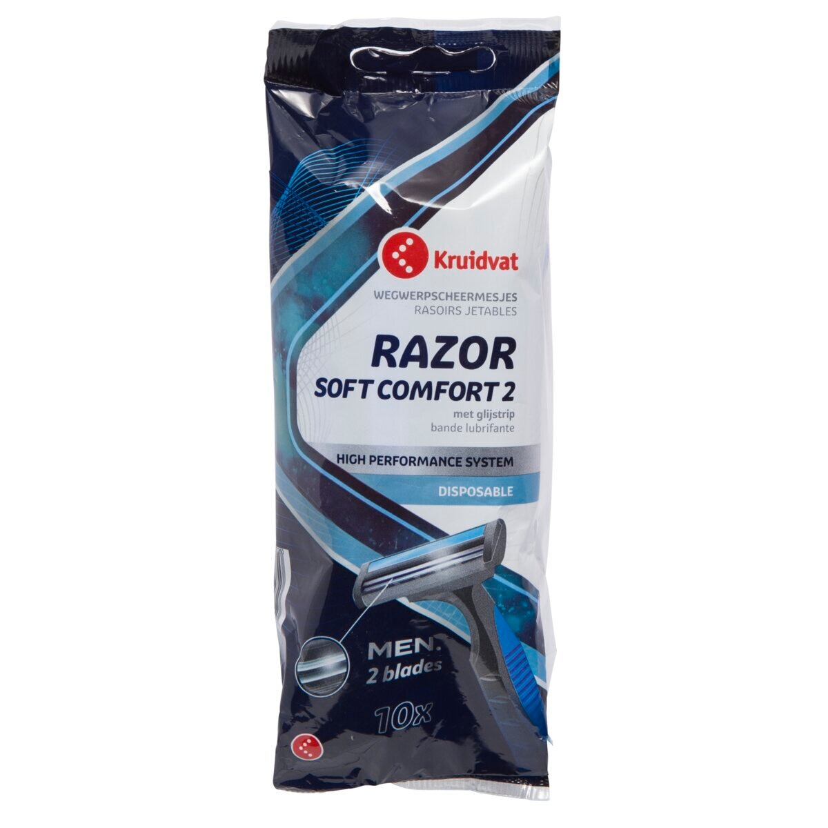 Afbeelding van Kruidvat For Men Soft Comfort Razor Wegwerpscheermesjes - 10 stuks