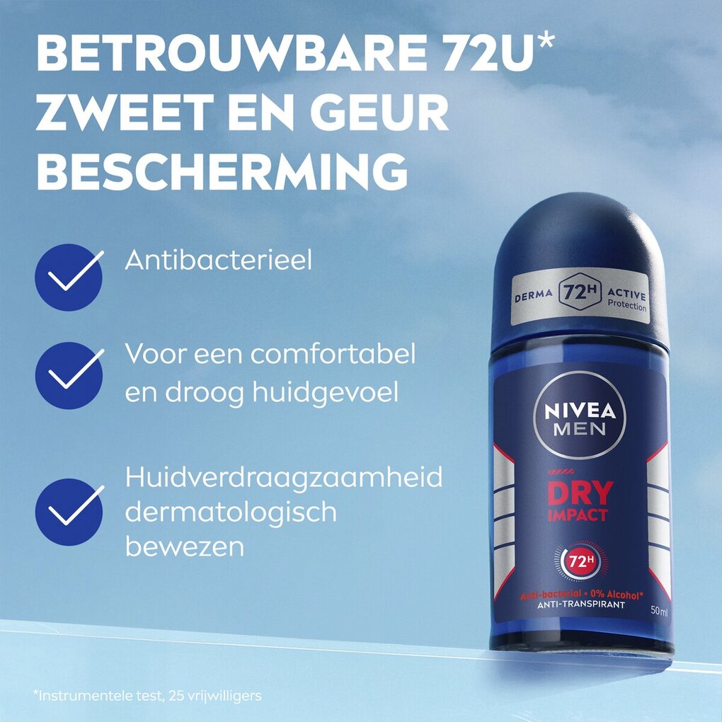 NIVEA Men Dry Impact Antitranspirant Roller