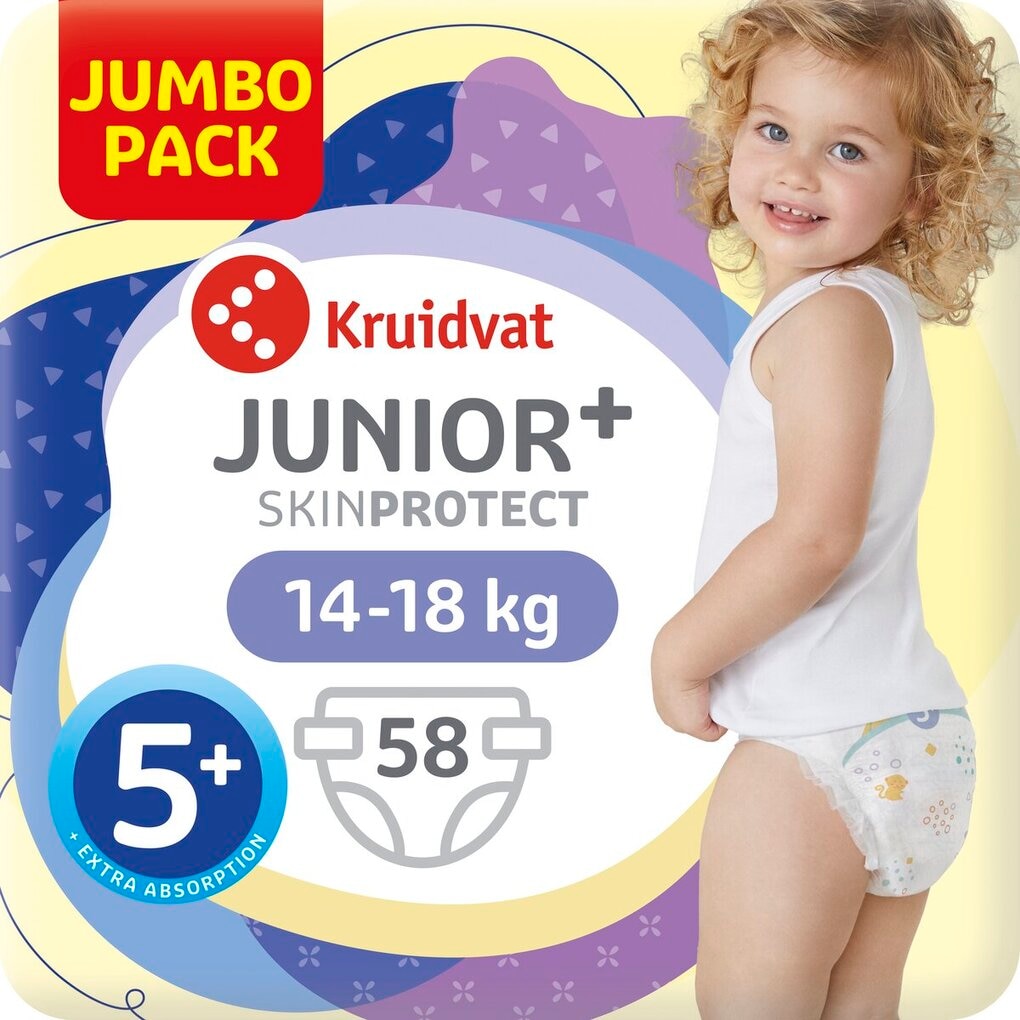 Kruidvat Junior Plus Maat 5+ Luiers Jumbopack