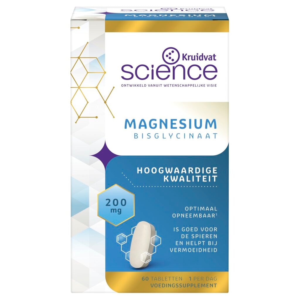 Kruidvat Science Magnesium Bisglycinaat Tabletten