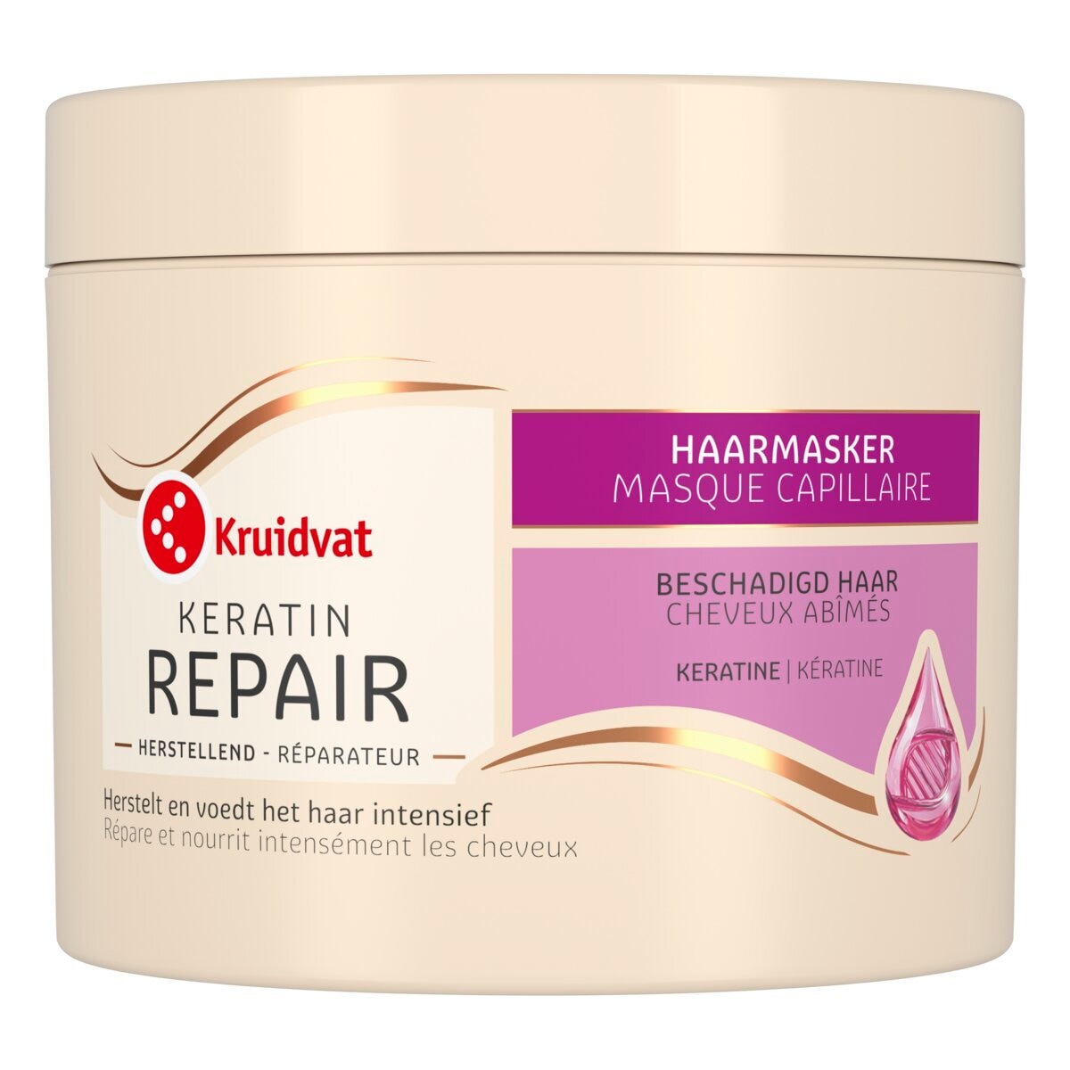 Afbeelding van Kruidvat Keratin Repair Haarmasker - 300ml
