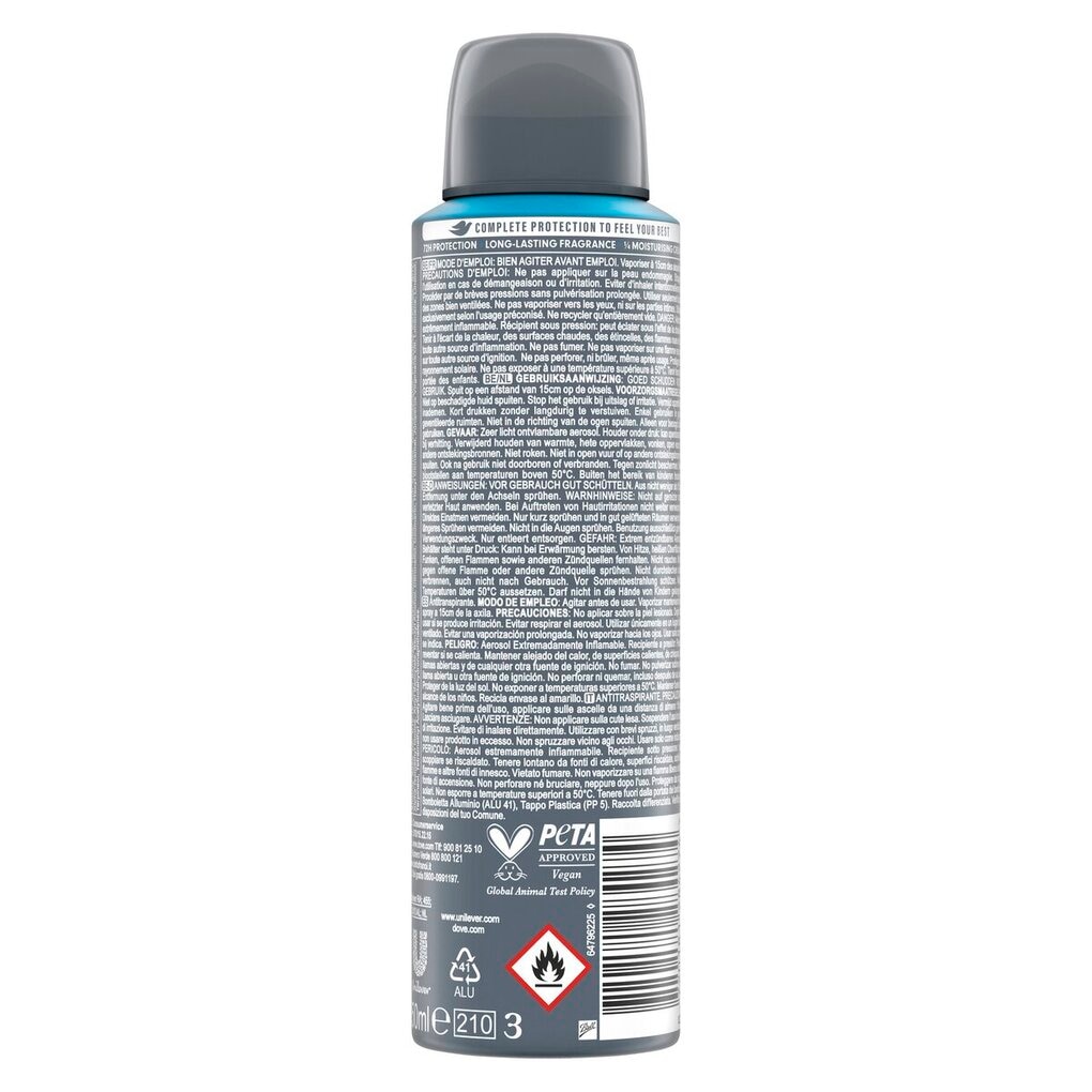 Dove Men+ Care Advanced Clean Comfort Antitranspirant Deodorant Spray