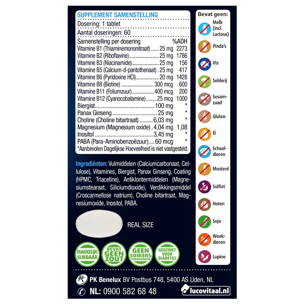 Lucovitaal Vitamine B Complex Forte Tabletten