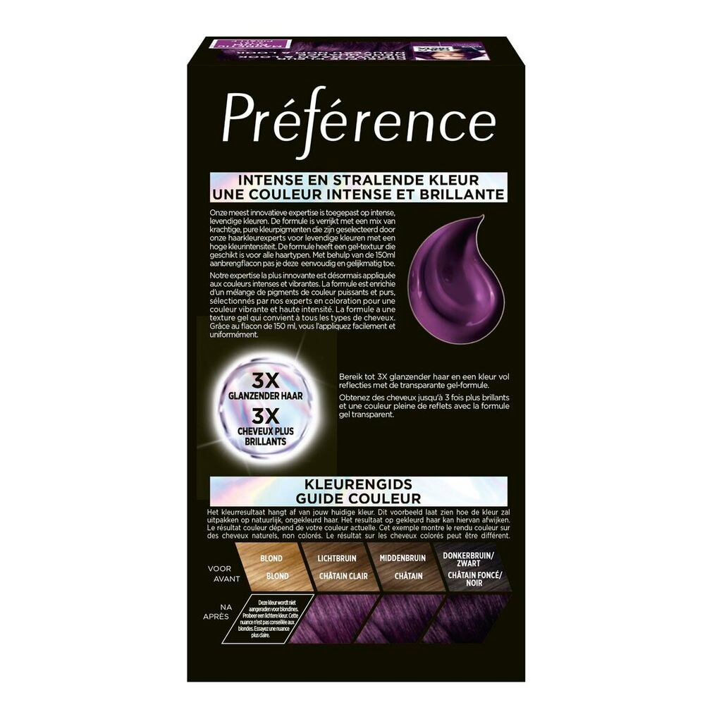 L'Oréal Paris Préférence Les Vivids 3.161 Magnetic Plum Permanente Haarkleuring