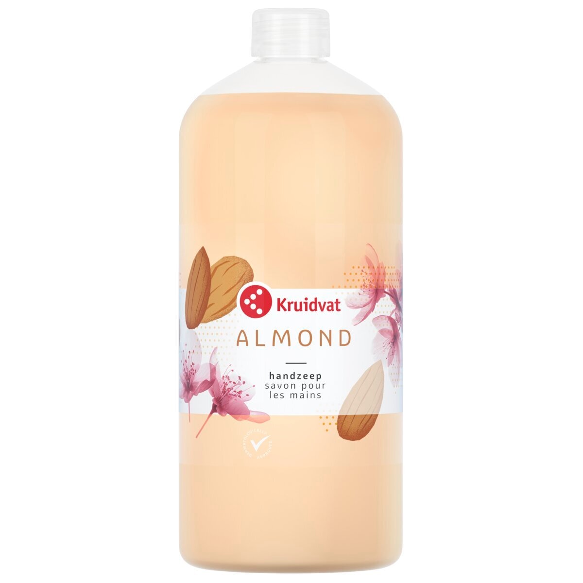 Afbeelding van Kruidvat Almond Handzeep Navulling - 1000ml