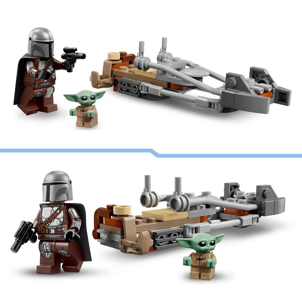 LEGO Star Wars 75436 De Mandalorian en Grogu's Speederbike