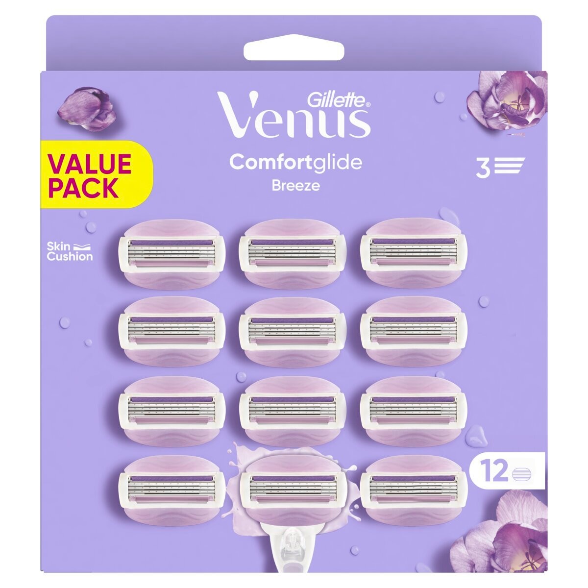 Afbeelding van Gillette Venus Comfortglide Breeze Scheermesjes - 12 mesjes