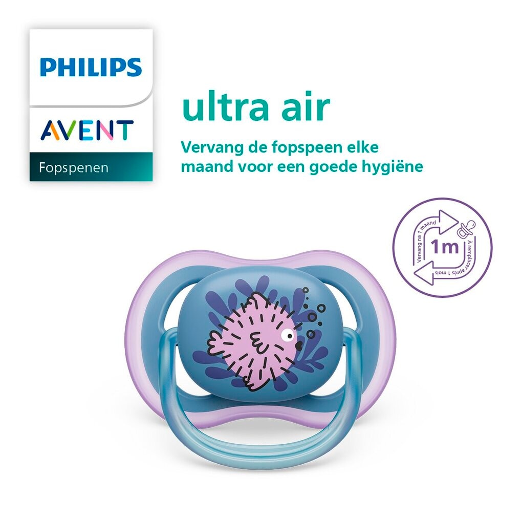 Philips Avent Ultra Air 0-6M SCF085/59 Fopspeen Philips Avent Ultra Air 0-6M SCF085/59 Fopspeen
