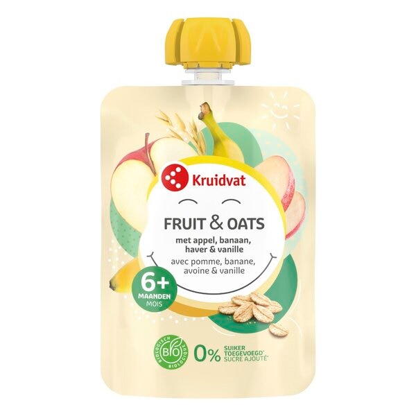 Kruidvat 6+M Fruit & Oats Fruithapje