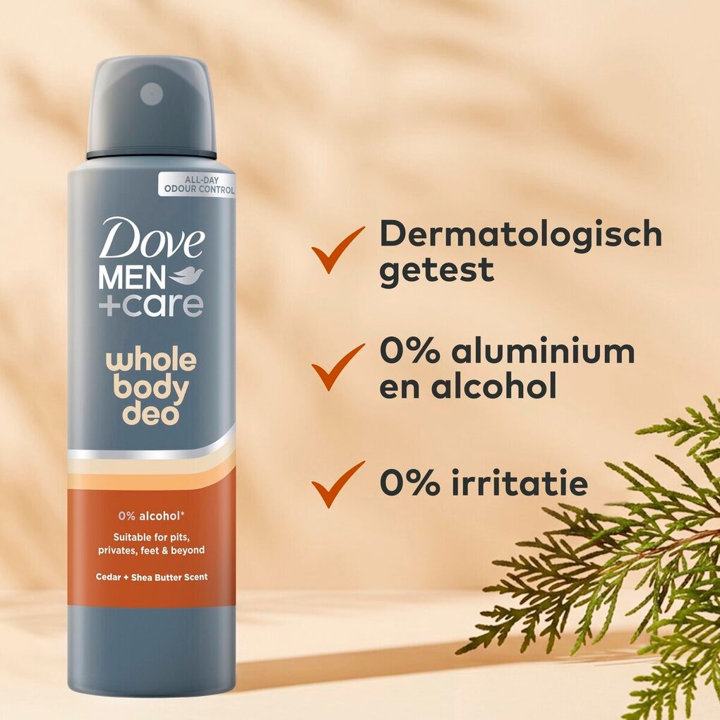 Dove Men+Care Cedar + Shea Butter Whole Body Deodorant Spray
