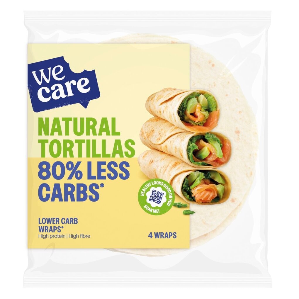 WeCare Natural Tortillas Lower Carb Wraps