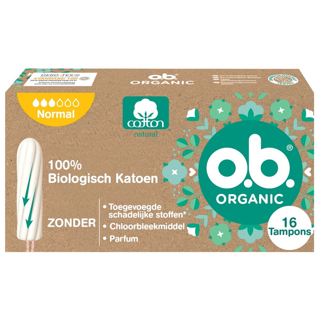 o.b. Organic Cotton Normal Tampons