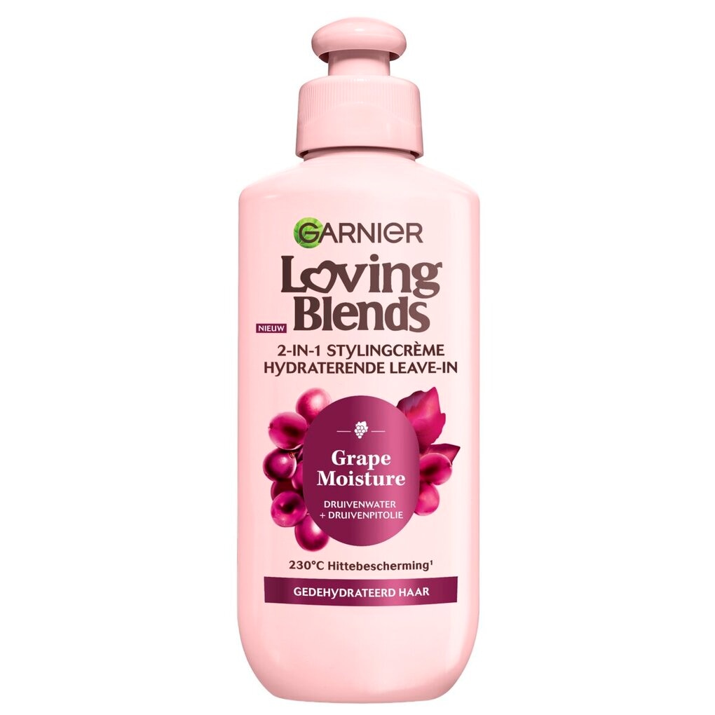 Garnier Loving Blends Grape Moisture 2-in-1 Hydraterende Leave-In Stylingcrème Garnier Loving Blends Grape Moisture 2-in-1 Hydraterende Leave-In Stylingcrème